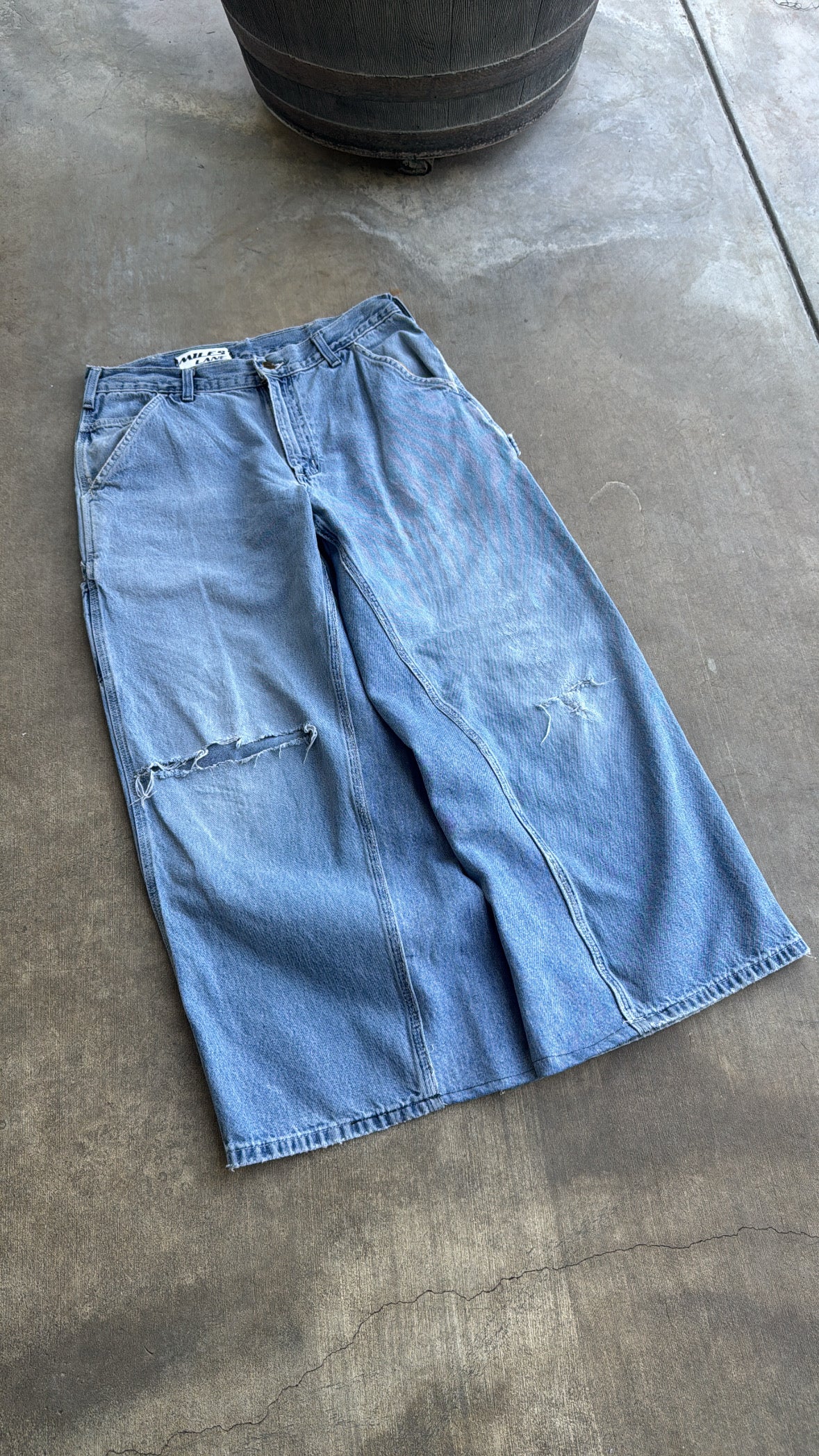 Reworked Baggy Light Wash Jeans