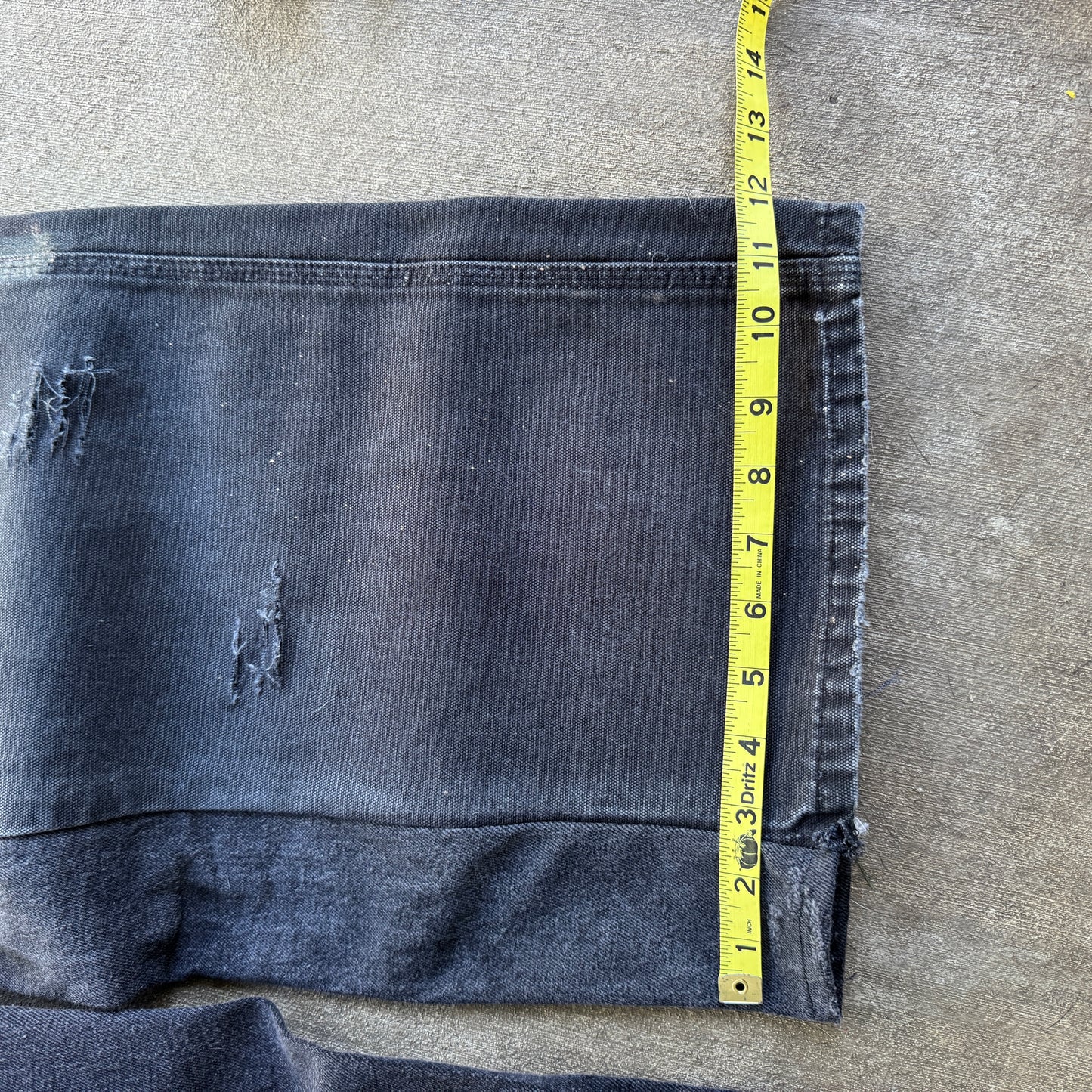Reworked Distressed Baggy Workwear Jeans